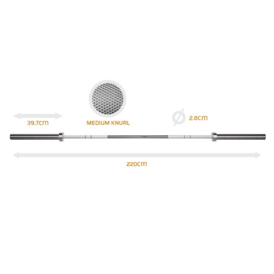 CrossTraining Barbell PRO 220 cm Barbells Lacertosus