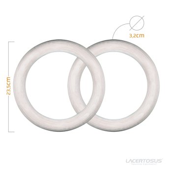 Anelli Ginnastica PRO (Legno) 1.25" Anelli palestra per