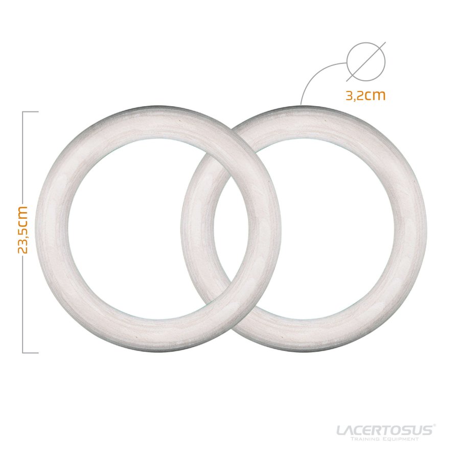 Inele Gimnastică PRO (Lemn) 1.25" Inele pentru sală