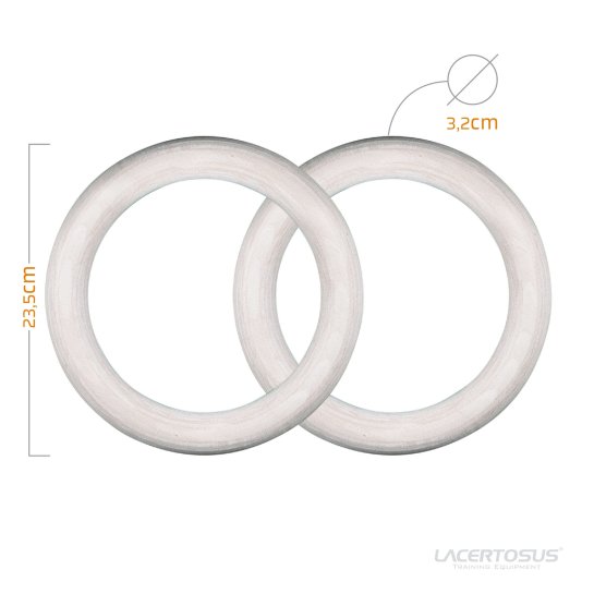 Anelli Ginnastica PRO (Legno) 1.25" Anelli palestra per