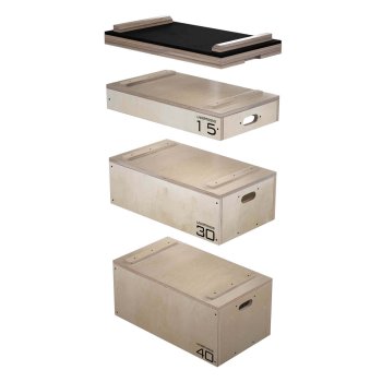 Jerk Block SET 90 cm ELITE Scatole Plyo in legno per