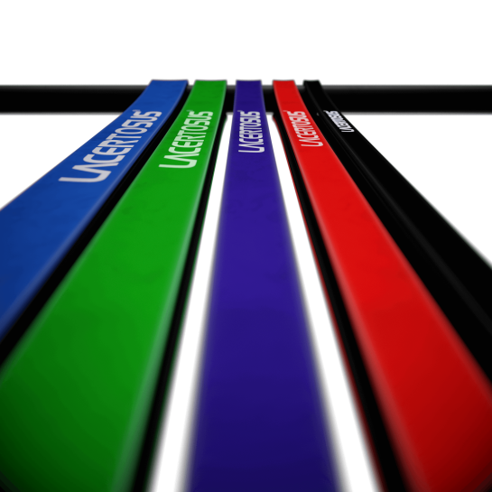 Set benzi elastice Rubber Power (1m) - Benzi elastice fitness -