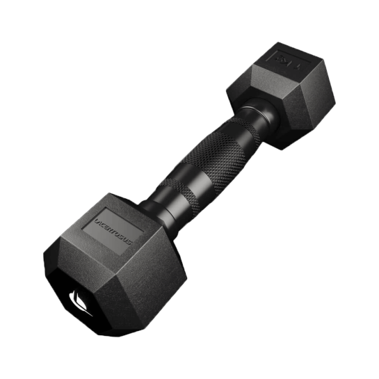 Manubrio PRO HEX Rubber 1 Kg Manubri Esagonali (hex) -