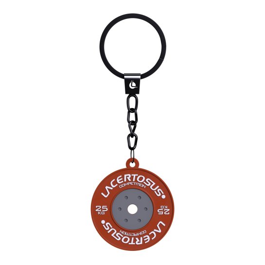 Lacertosus Keychain - Bumper Plate red