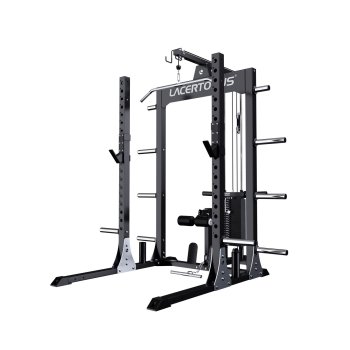 Half Rack PRO Set con Lat Machine Half Racks & Stand -