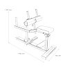 Seated Calf Machine Clubine Lacertosus - Plate Loaded Attrezzi