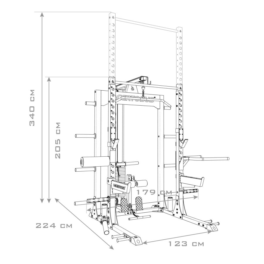 Half Rack PRO Monster Set Half Racks & Stand - 0805698478519 -