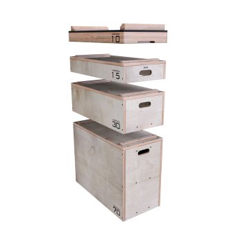 Jerk Block SET ELITE 125 cm Scatole Plyo in legno per