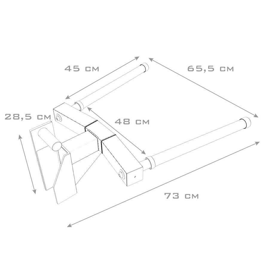 Dip Station per Pro Power Rack Accessori Half Rack -