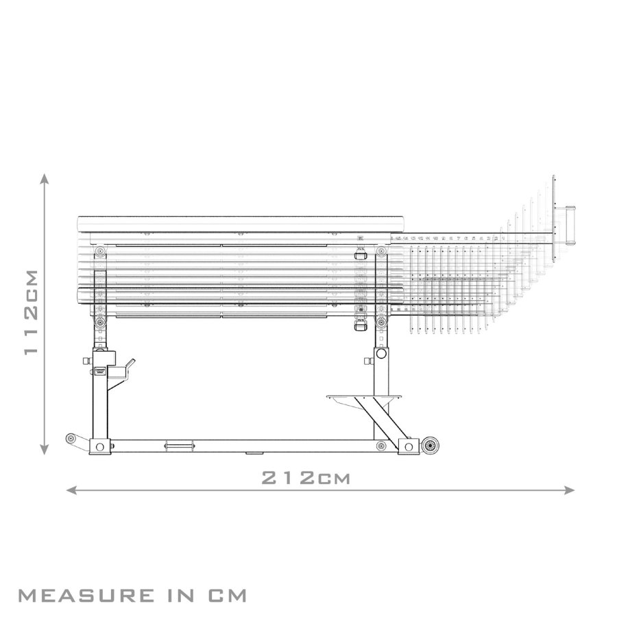 Seal Row Bench Lacertosus® - Banc Réglable Gain de Place