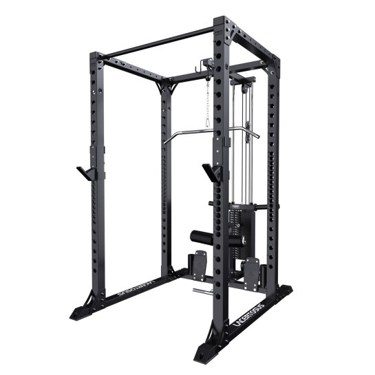 Pro Power Rack + Lat Machine - Estructura Robusta