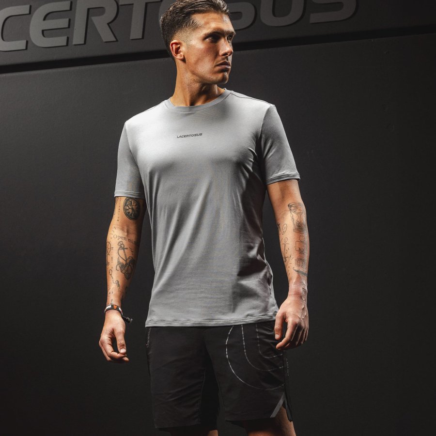 Men's Grey Technical T-shirt Lacertosus® Quick-Dry