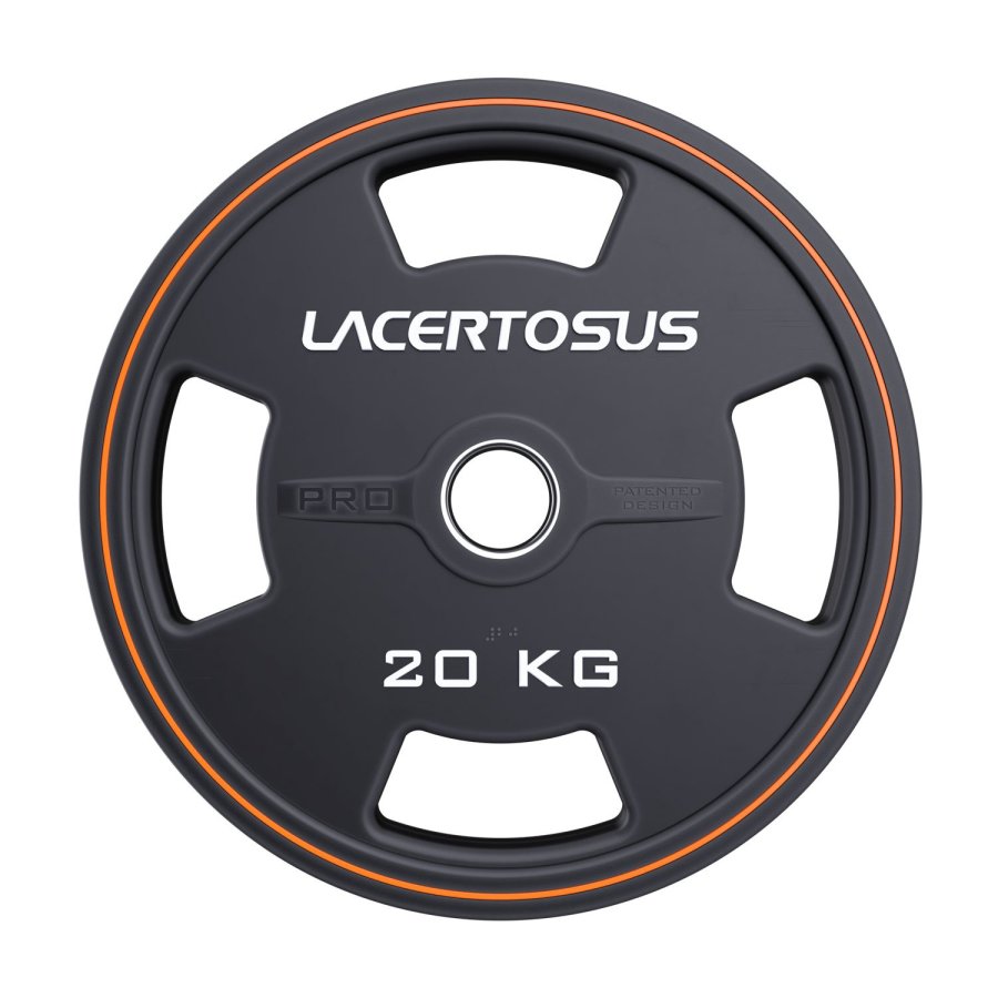 Pro Grip PU Hantelscheibe Lacertosus mit Braille