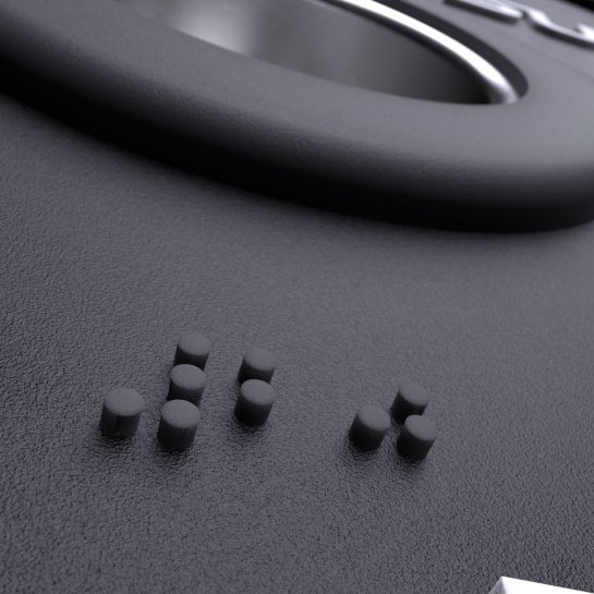 Pro Grip PU Hantelscheibe Lacertosus mit Braille