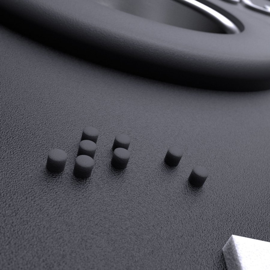 Lacertosus Pro Grip PU-Scheibe mit Braille