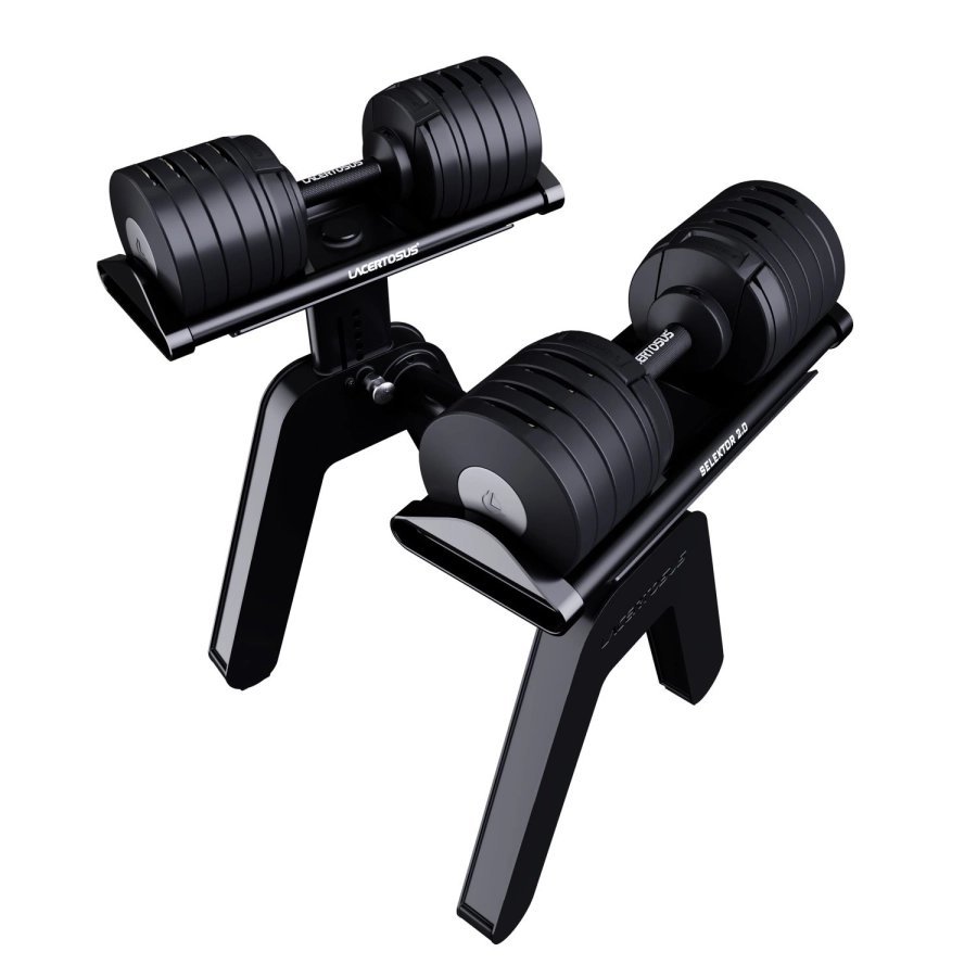 Selektor + rastrelliera: sistema manubri regolabili | Lacertosus®