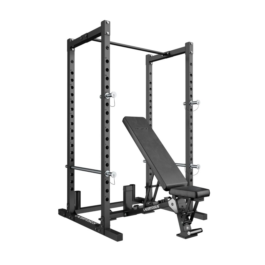 Lacertosus SET Power Rack Training + Panca Pro Black