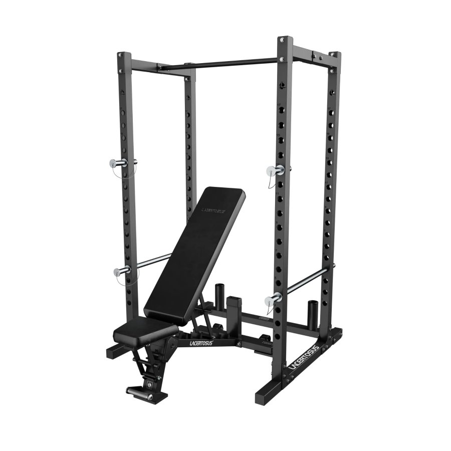 Lacertosus SET Power Rack Training + Panca Pro Black