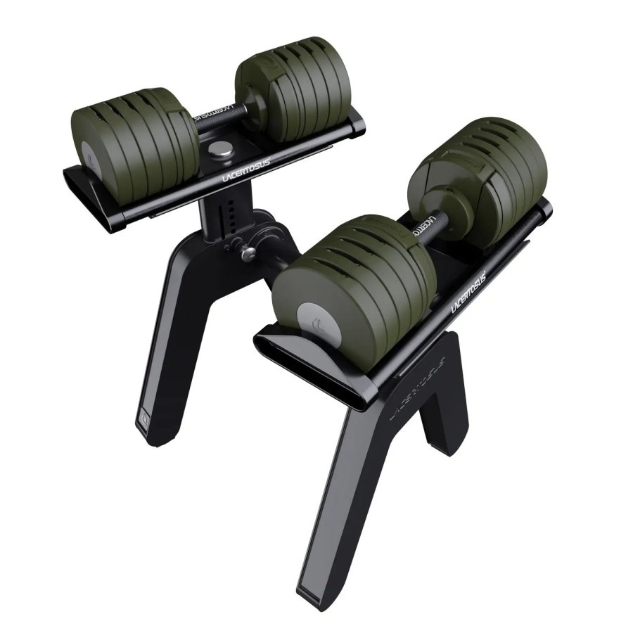 SELEKTOR SET Manubri Regolabili 2-40 verde con Rastrelliera