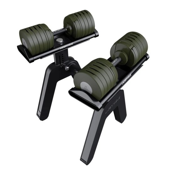 SELEKTOR SET Manubri Regolabili 2-40 verde con Rastrelliera