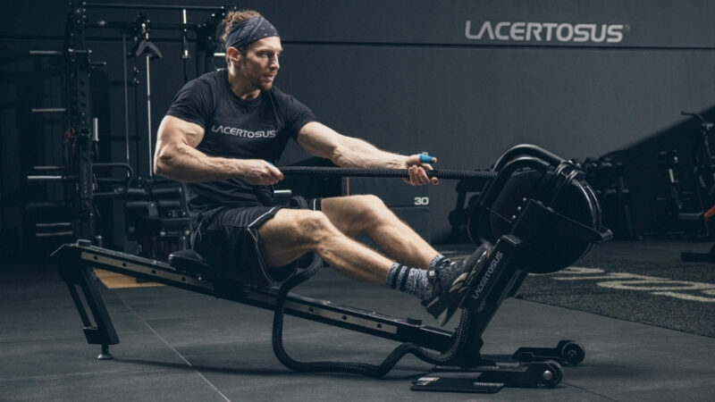 allenamento cadio funzionale con la rowing rope machine di Lacertosus
