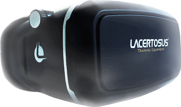 Visor de realidad virtual Lacertosus Training Equipment negro.